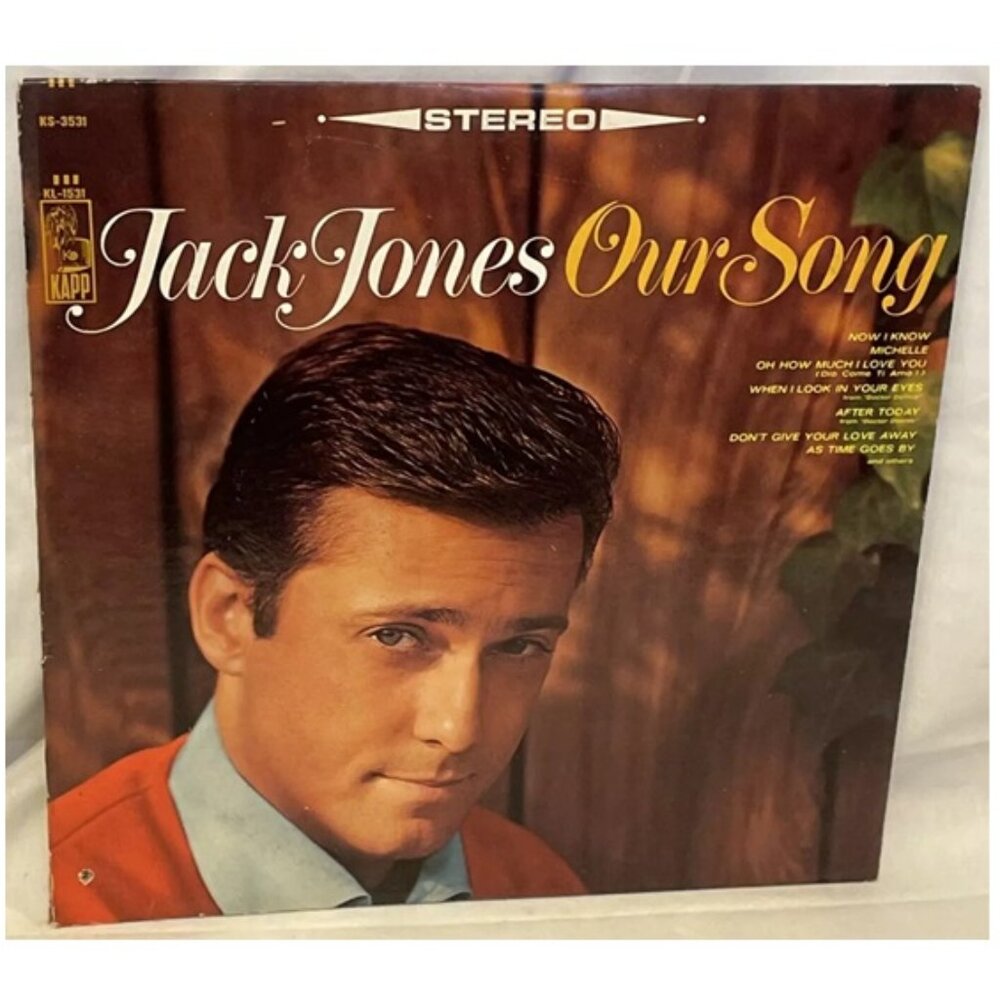 Jack Jones – Our Song (Vinyl, 1967) Kapp Records KS 3531 VG+ LP Record Album